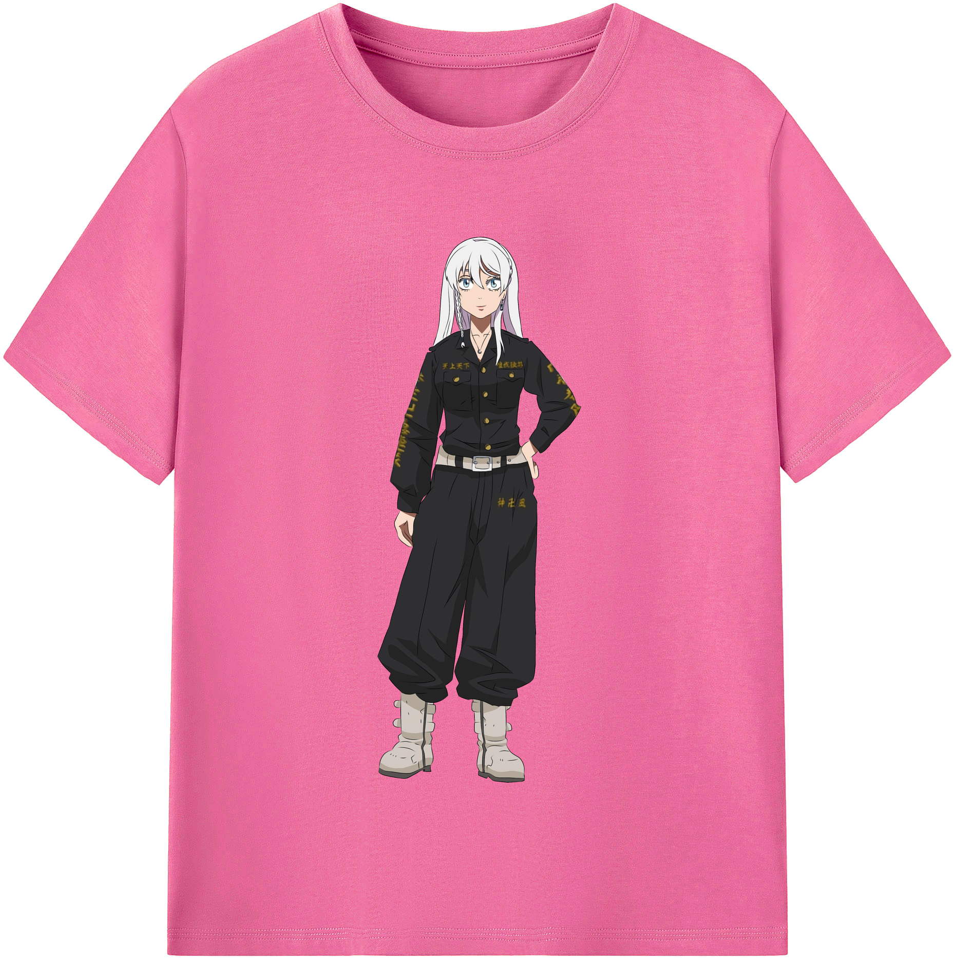 （画像用） 東京リベンジャーズ Tokyo Revengers レディースカジュアルプリントTシャツ（綿100％）